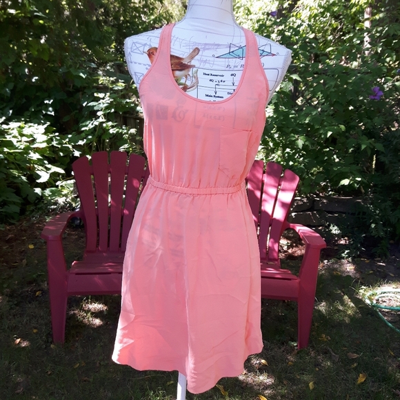 size xxs Wilfred silk orange mini dress 💞💗 - Picture 11 of 16